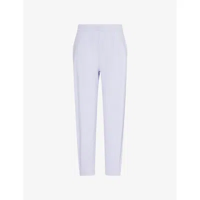 Lululemon Womens  Boyfriend Drawstring-waist Stretch Recycled-polyester Jogging Bottoms In Purple