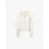 Lululemon Womens Scuba Half-zip Cotton-blend Hoody Light Ivory In White
