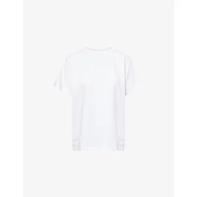Lululemon Womens White All Yours Relaxed-fit Stretch-cotton T-shirt