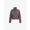 Lululemon Brushed Softstreme Half Zip In Espresso