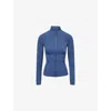 Lululemon Womens Blue Twill Define High-neck Stretch-woven Jacket In Blue
