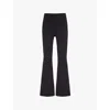 Lululemon Womens Black Groove Flare-leg Stretch-woven Trousers In Black