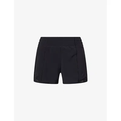 Lululemon Womens Black Hotty Hot 4” Regular-fit Stretch-woven Shorts In Blue