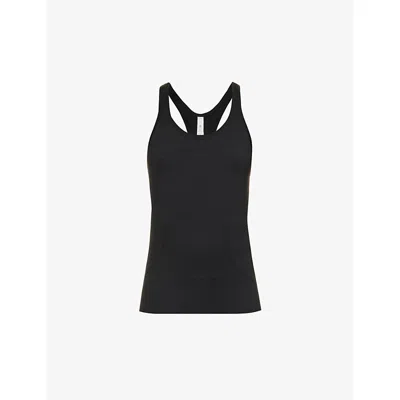 LULULEMON WOMENS BLACK/BLACK SWIFTLY TECH RACER-BACK STRETCH-WOVEN VEST TOP,63223805