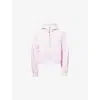 Lululemon Womens Pink Organza Scuba Oversized Half-zip Cotton-blend Hoody Xs In Pink