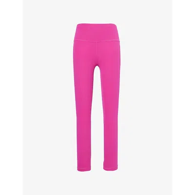 Lululemon Womens Align Hr Brand-print Straight-leg Mid-rise Stretch-woven Leggings Ripened Raspberry