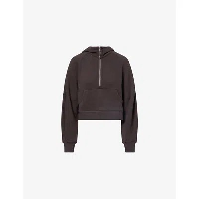 Lululemon Womens Sequoia Scuba Cotton-blend Hoody In Green