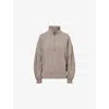 Lululemon Womens Warm Ash Grey Scuba Oversized Funnel-neck Cotton-blend Sweatshirt Xs In Neutral