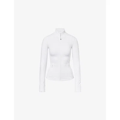 Lululemon Womens White Define Nulu High-neck Stretch-woven Jacket