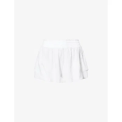 Lululemon Womens White L W Shk It Hr Rn Shrt 25 Xl