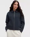 Lululemon Wool-blend Collared Jacket In Blue