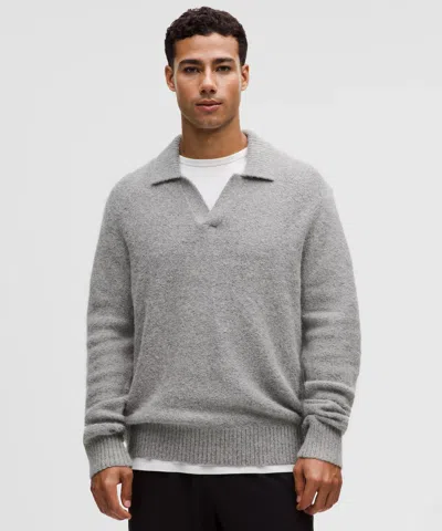 Lululemon Wool-blend Ribbed Polo Shirt