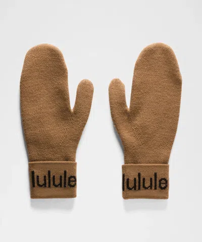 Lululemon Wordmark Merino Wool Mittens
