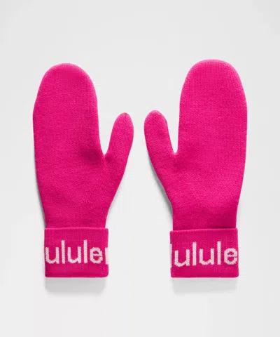 Lululemon Wordmark Merino Wool Mittens