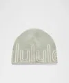 Lululemon Wordmark Merino Wool Skull Beanie In Green
