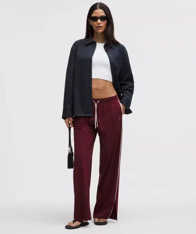 Lululemon Woven Relaxed-fit Button-up Shirt In Black