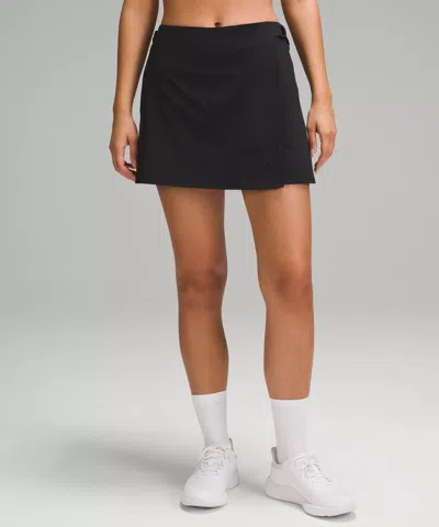 Lululemon Wrap-front Mid-rise Golf Skirt In Black
