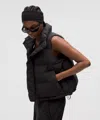 Lululemon Wunder Puff Cropped Vest In Black