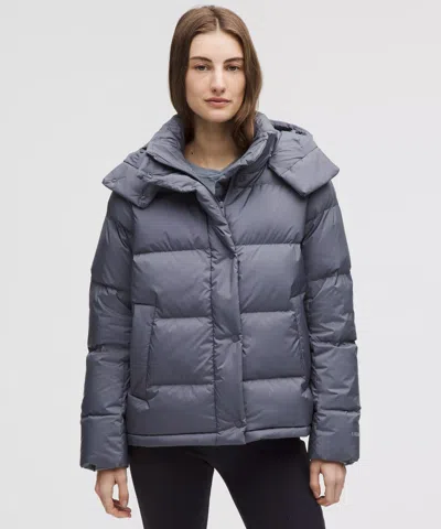 Lululemon Wunder Puff 600-down-fill Jacket In Gray