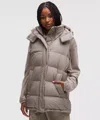 Lululemon Wunder Puff 600-down-fill Mid-length Vest In Neutral