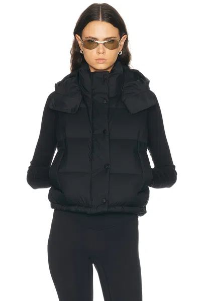 Lululemon Wunder Puff Cropped Vest In Black
