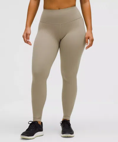 Lululemon Wunder Train Contour Fit High-rise Leggings 28" In Neutral