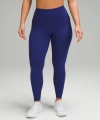 Lululemon Wunder Train Contour Fit High-rise Leggings 28" In Blue