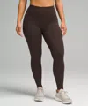 Lululemon Wunder Train Contour Fit High-rise Leggings 28" In Burgundy