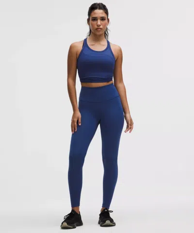 Lululemon Wunder Train Contour Fit High-rise Tight 28" In Blue