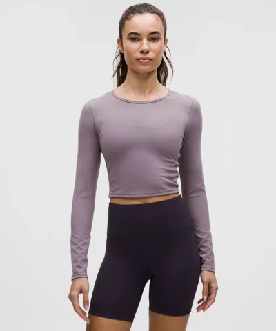 Lululemon Wunder Train Cropped Long-sleeve Shirt