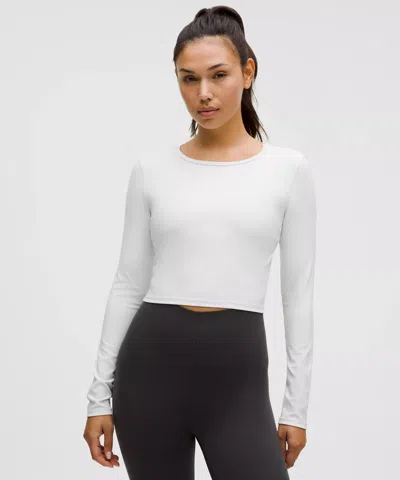 Lululemon Wunder Train Cropped Long-sleeve Shirt