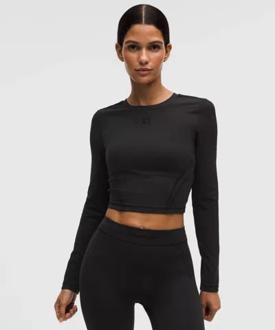 Lululemon Wunder Train Cropped Long-sleeve Shirt