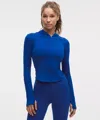 Lululemon Wunder Train Full-zip Jacket In Blue