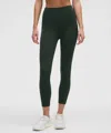 Lululemon Wunder Train High-rise Crop 23" In Green