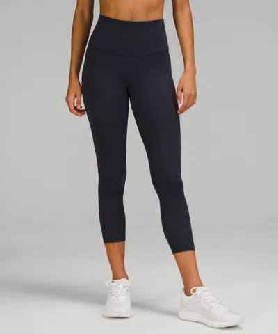 Lululemon Wunder Train High-rise Crop 23" In Blue