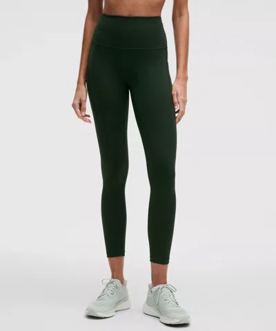 Lululemon Wunder Train High-rise Leggings With Pockets 25" In Green