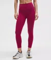 Lululemon Wunder Train High-rise Leggings With Pockets 25" In Purple