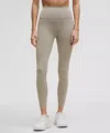 Lululemon Wunder Train High-rise Leggings With Pockets 25" In Gray