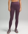 Lululemon Wunder Train High-rise Ribbed Leggings 28" In Purple