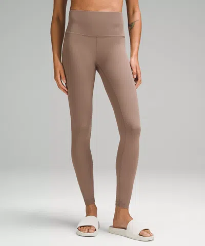 Lululemon Wunder Train High-rise Ribbed Leggings 28" In Neutral