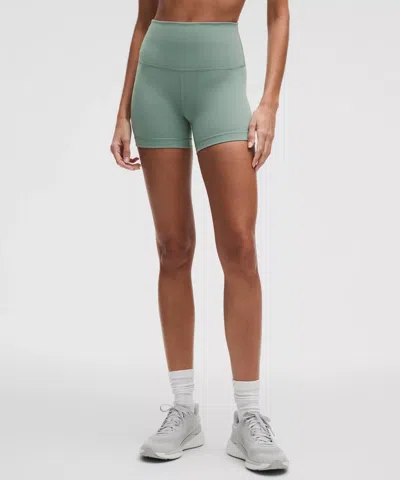 Lululemon Wunder Train High-rise Shorts 4" In Gray