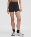 Lululemon Wunder Train High-rise Shorts 4" In Black