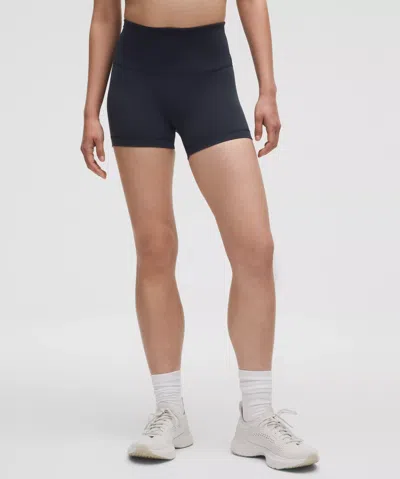 Lululemon Wunder Train High-rise Short 4" In True Navy