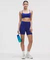 Lululemon Wunder Train High-rise Short 6" In Blue