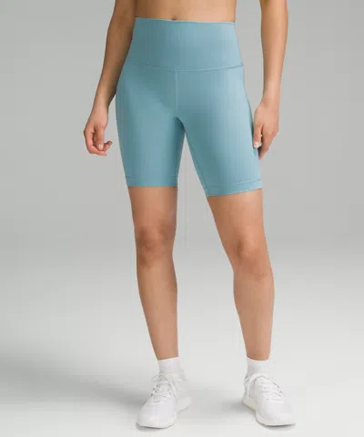 Lululemon Wunder Train High-rise Short 8" In Blue