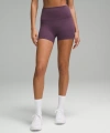 Lululemon Wunder Train High-rise Shorts 4" In Purple