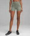 Lululemon Wunder Train High-rise Short 4" In Gray
