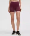 Lululemon Wunder Train High-rise Shorts 4" In Brown