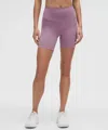 Lululemon Wunder Train High-rise Shorts 6" In Gray