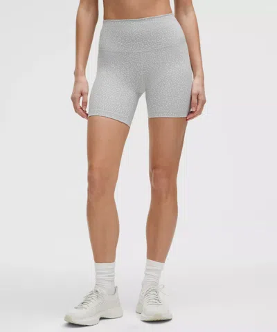 Lululemon Wunder Train High-rise Shorts 6" In Gray